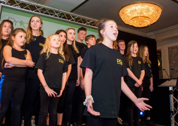 Pride in Dacorum 2014 awards evening at Pendley Manor - The Pauline Quirke Academy entertain the guests