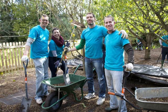 Hilton staff help out at Woodfield School