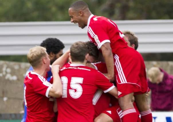 The Tudors players celebrate. Picture (c) Darren Kelly