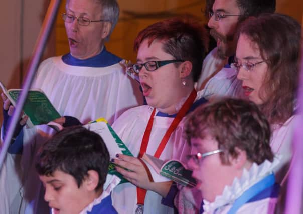 St Mary's Church choir perform at last year's Old Town Christmas lights switch-on