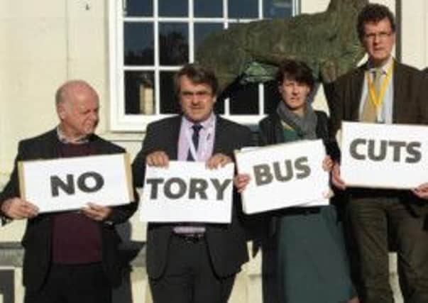 Herts Lib Dem county councillors are opposing the bus cuts
