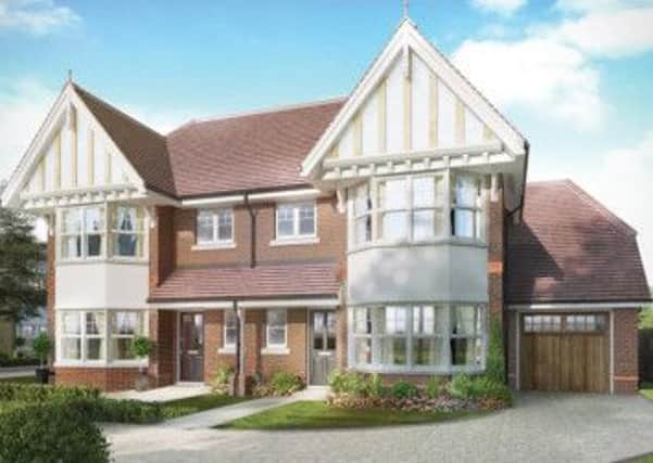 Artist's impression of two of the new homes in Chiltern Place, Tring