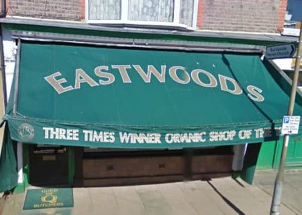 Eastwoods butcher shop in Berkhamsted - from Google Street View