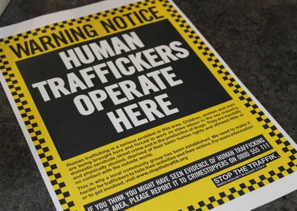 Anti-human trafficking poster