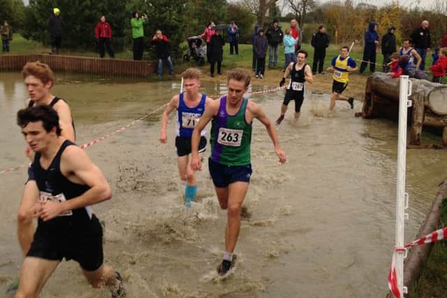 Dacorum & Tring runner Jack Parslow, number 263, in action in Keysoe