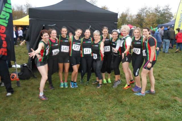 Gade Valley Harriers ladies' team finished seventh in Keysoe