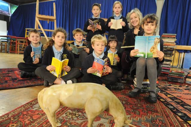 Danyah Miller photographed before she performed 'I Believe in Unicorns' at Bishop Wood School, Tring