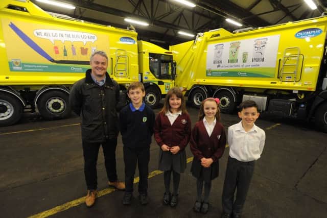 Poster competition winners at Cupid Green depot, Hemel Hempstead