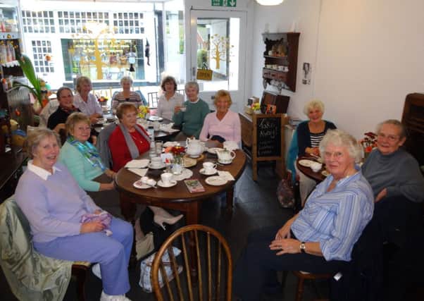 Potten End WI enjoy afternoon tea in the Old Town after embarking on the new heritage walk