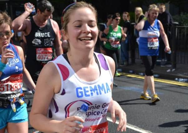 Rennie Grove's Gemma in last year's marathon