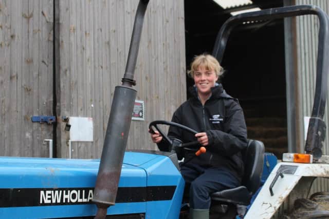 Agriculture student Holly Harris from Berkhamsted