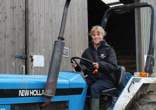 Agriculture student Holly Harris from Berkhamsted