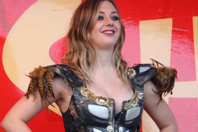 If you could bottle that talent... Zoë in her bottle for Circus of Horrors
