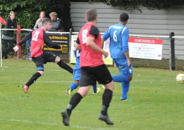 Ryan Sturges netted for Tring. Picture (c) Colin Sturges