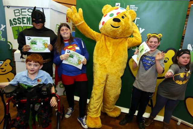 Pudsey Bear visits Woodfield School for its 'Best Assembly Ever' PNL-141118-103741001
