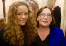 India Carmody from Abbot's Hill School with Emma Lewell-Buck MP