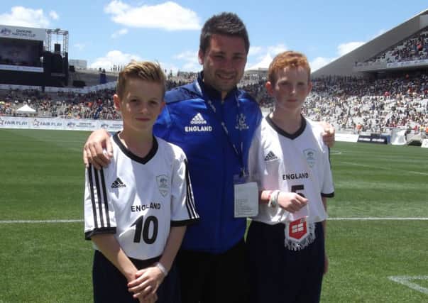 Matheos Maneli and Harry McHugh represented the England U12s at the Danone Nations Cup Finals in Brazil