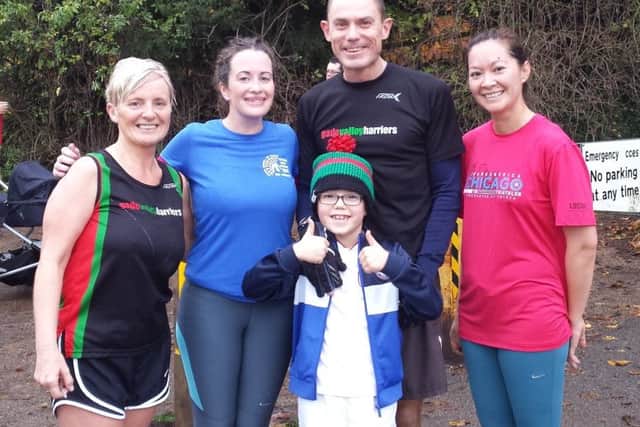 The Gade Valley Harriers were all smiles at St Albans parkrun