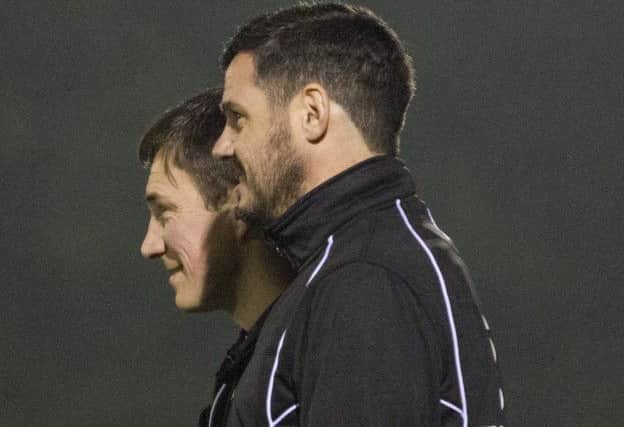 Hemel Hempstead Town management duo Dean Brennan and Stuart Maynard. Picture (c) Darren Kelly