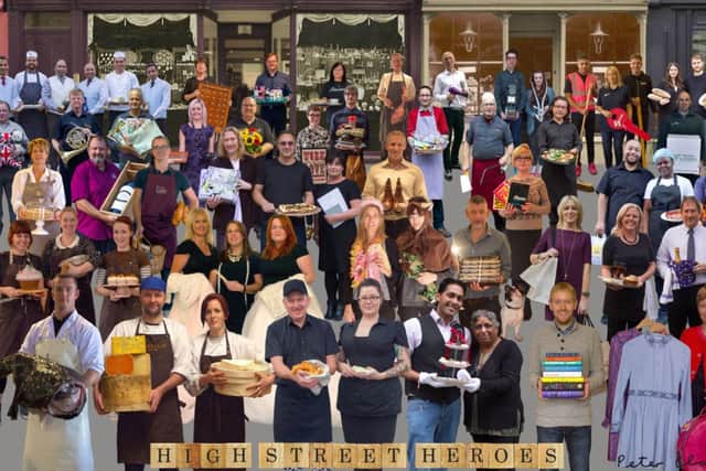 Eileen Foxwell from Home & Colonial in Berkhamsted is featured among 40 small businesses in Sir Peter Blakes new work called High Street Heroes. Photo: American Express