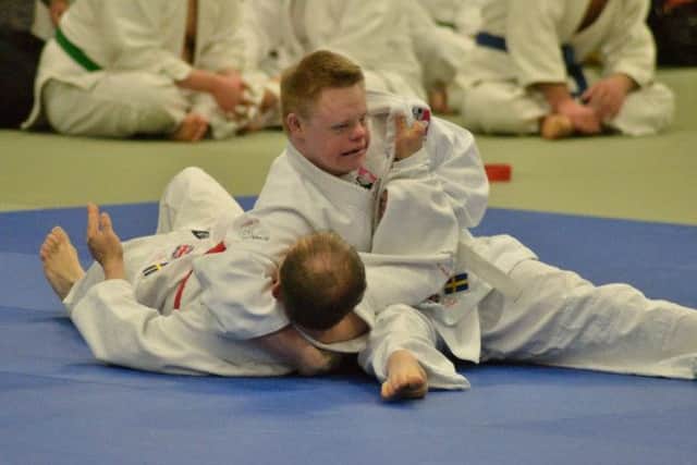 Rushjudos Mencap class took on competitors from throughout Europe at the Gothenburg Special Needs Judo Open
