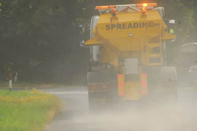 Gritters are out this weekend
