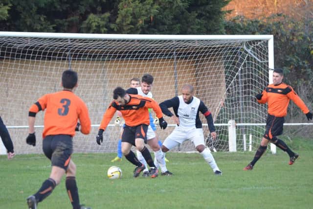 Action from Kings Langley versus London Tigers