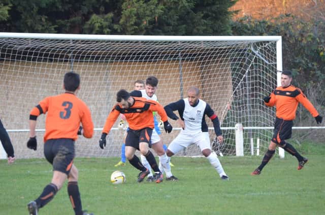 Action from Kings Langley versus London Tigers