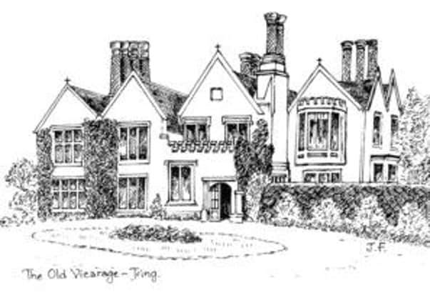 The Old Vicarage in Tring, drawing courtesy of Tring Local History and Museum Society
