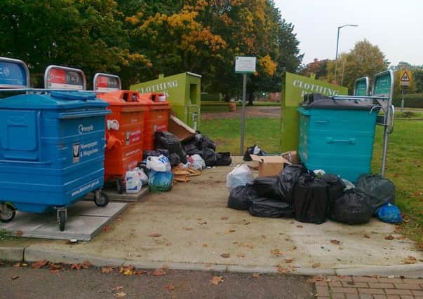 Dacorum Borough Council says waste is being incorrectly dumped at recycling points PNL-141216-112601001