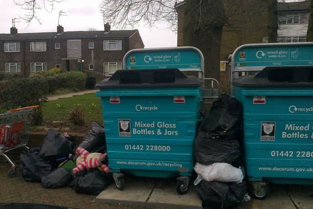 Dacorum Borough Council says waste is being incorrectly dumped at recycling points PNL-141216-112550001