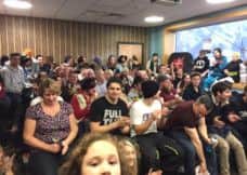 The audience watching Perspective