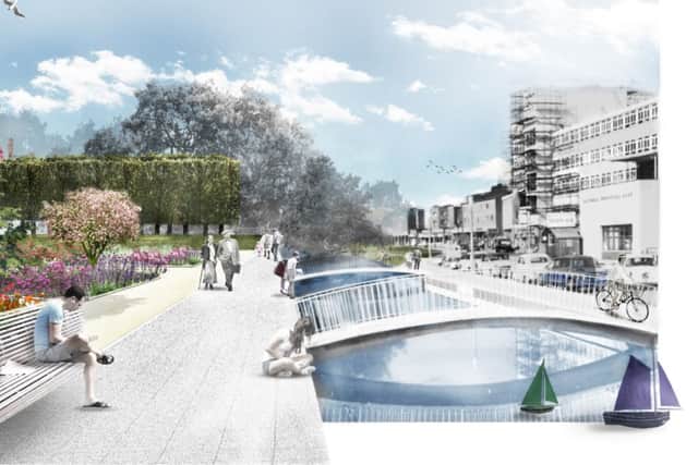 Hemel Evolution: Artist's impression of Water Gardens regeneration