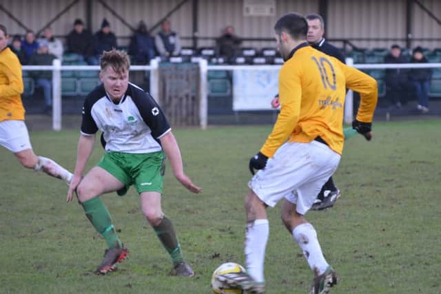 Alex Campana bagged a brace against Leverstock Green. Picture (c) Chris Riddell