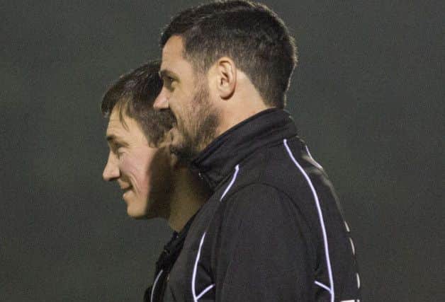 Hemel Hempstead Town management duo Dean Brennan and Stuart Maynard. Picture (c) Darren Kelly