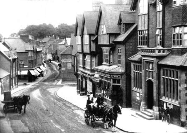 Horse and carriage on Tring High Street in around 1900
