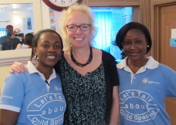 Jane Miller OBE (centre) from Berkhamsted, is helping stamp out FGM