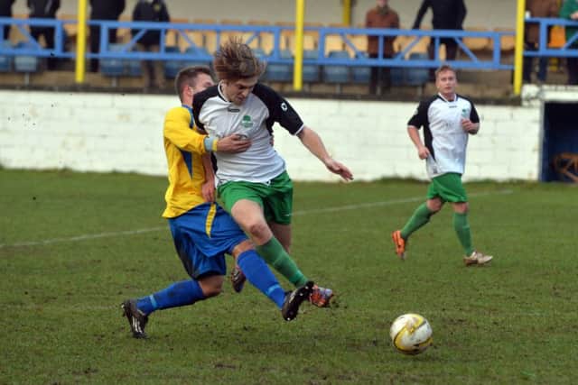 Callum Wright was the man of the moment for Leverstock Green
