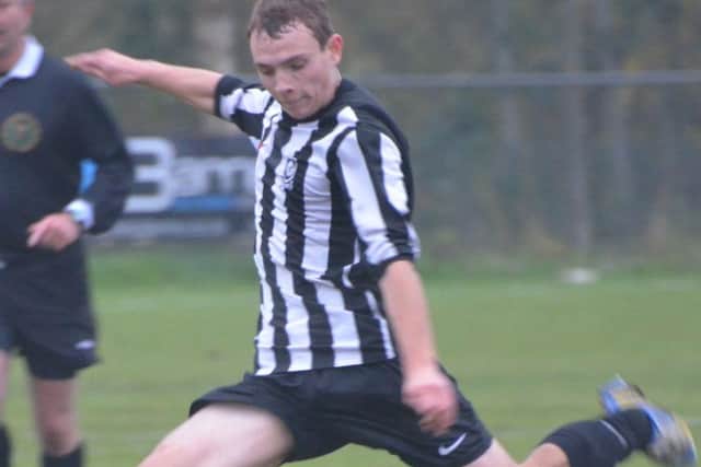 Kings Langley first team player Connor Toomey is a graduate of the Berkhamsted development squad