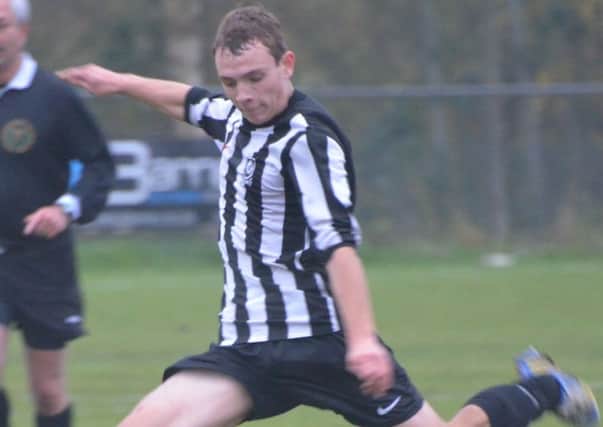 Kings Langley first team player Connor Toomey is a graduate of the Berkhamsted development squad