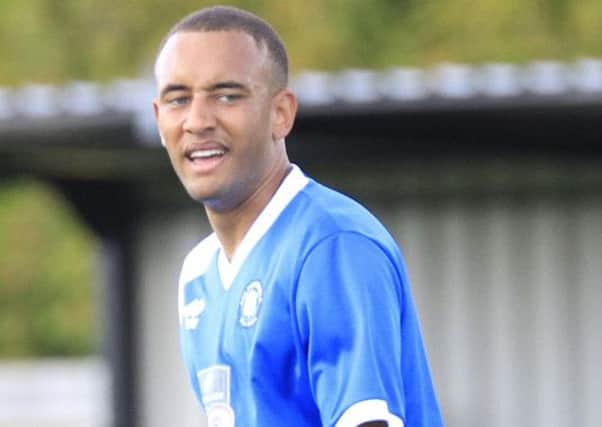 Jermaine Hall bagged a brace for Dunstable