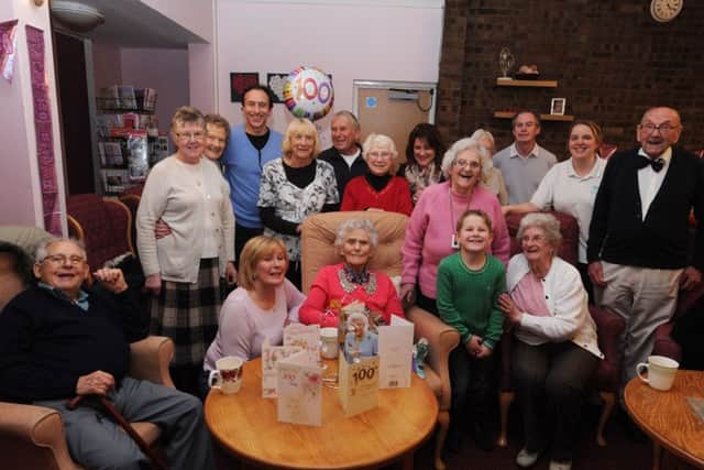Margaret Birch celebrated her 100th birthday at Evelyn Sharp House, Hemel Hempstead