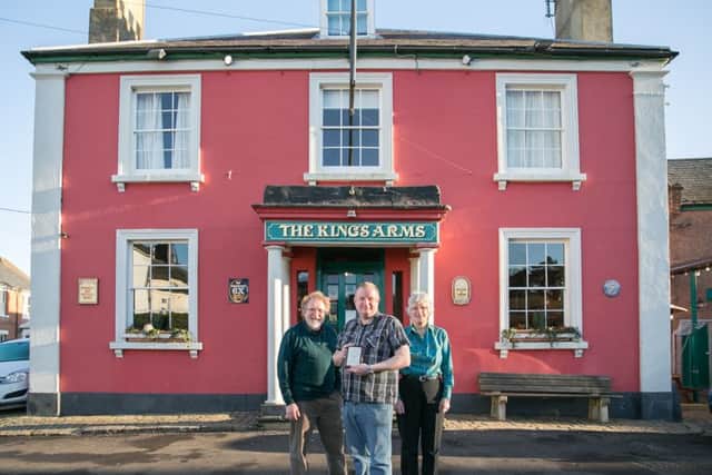 Rob, Ian and Cheryl Muirhead at The Kings Arms in Tring