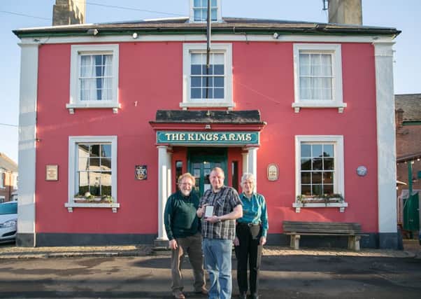 Rob, Ian and Cheryl Muirhead at The Kings Arms in Tring