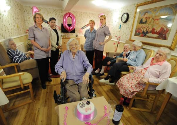 Grete Barker turns 101 in The Lodge, Hemel Hempstead