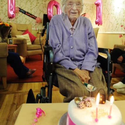 Greta Barker is 101 in The Lodge, Hemel Hempstead. PNL-150116-171639009