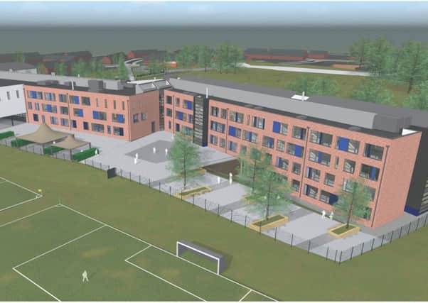 Artist's impression of what the new Longdean School build will look like