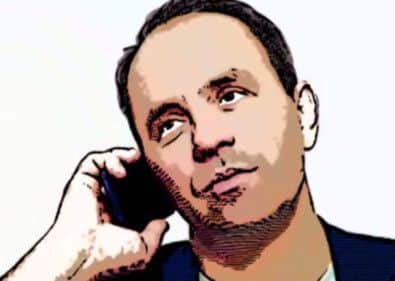 Phone scam mock-up