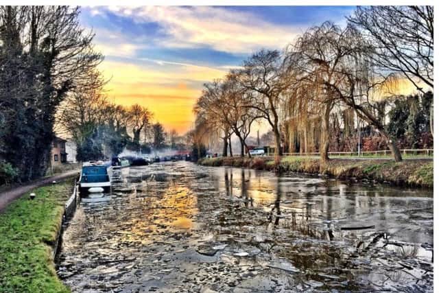 Thanks to Steven Hillier for this weeks stunning picture which was taken during a recent bike ride in front of the Lower Kings Road canal bridge looking back towards the Waitrose bridge in the distance. Berko Town Football Club (Broadwater) is just up ahead on the right hand side across the canal. Keep your great photos coming in.