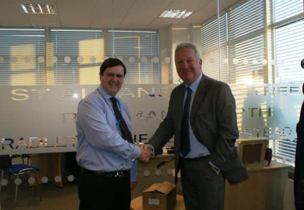 Mike Penning, MP for Hemel Hempstead, met with Dr Nicholas Small, Chair of Herts Valleys Clinical Commissioning Group at their offices at Hemel One in Boundary Way.